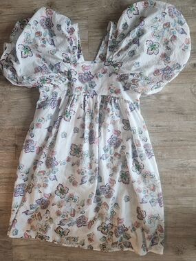 Beulah Colorful Floral Mini Dress